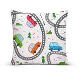 Almofada Para Sofá Sala Cheia 40x40 Infantil Carros