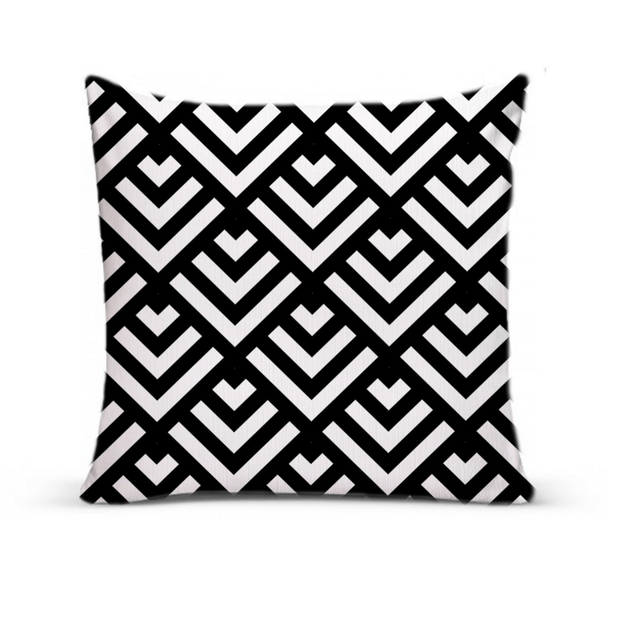 Almofada Para Sofá Sala Cheia 40x40 Preto E Branco