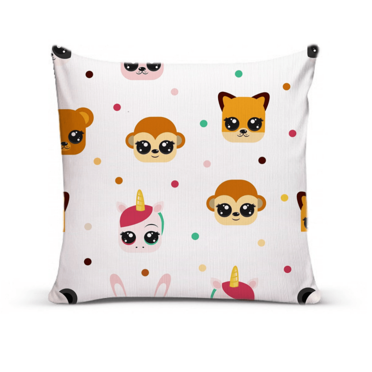 Almofada Para Sofá Sala Cheia 40x40 Infantil Animais