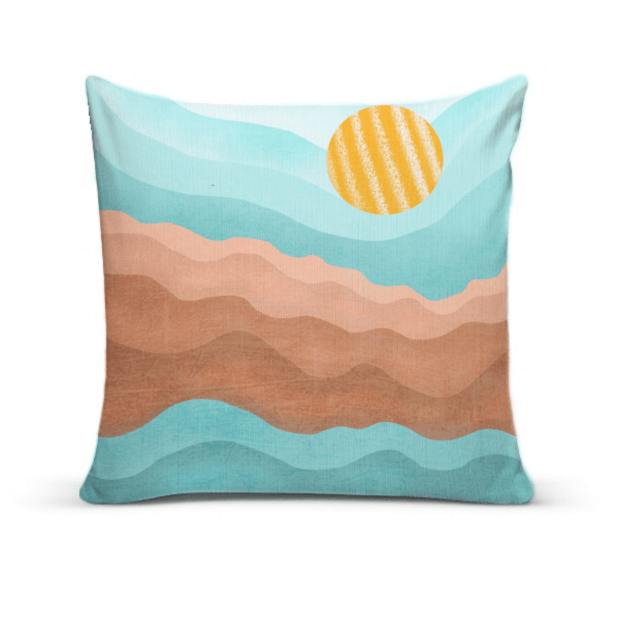 Almofada Para Sofá Sala Com Enchimento 40x40 Céu E Mar