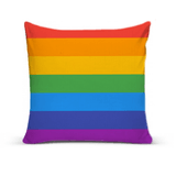 Almofada Para Sofá Sala Cheia 40x40 Bandeira Arco-íris