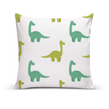 Almofada Para Sofá Sala Cheia 40x40 Dinossauros Verdes