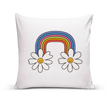 Almofada Para Sofá Sala Cheia Com Enchimento 40x40 Rainbow