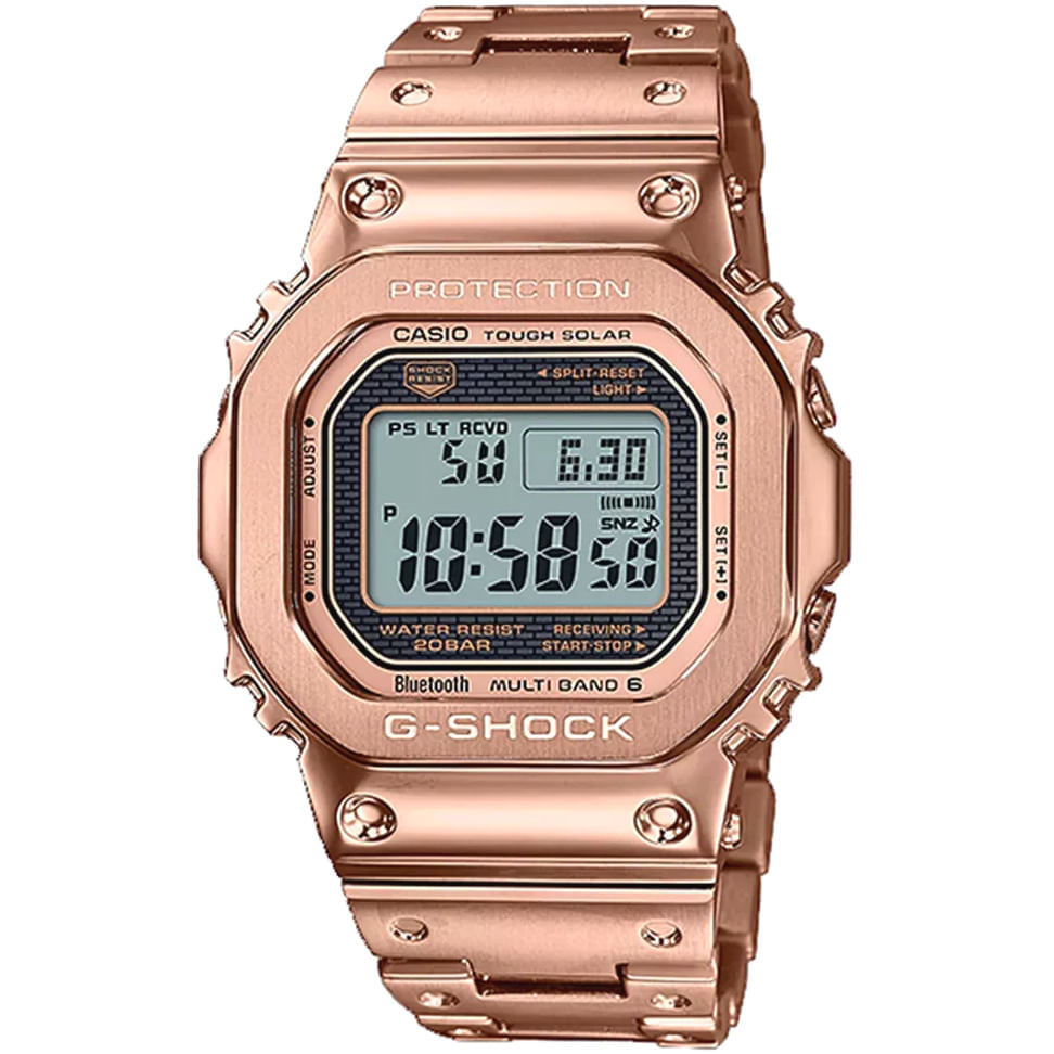 Relógio Casio G-shock Masculino Digital Rosê Gmw-b5000gd-4dr