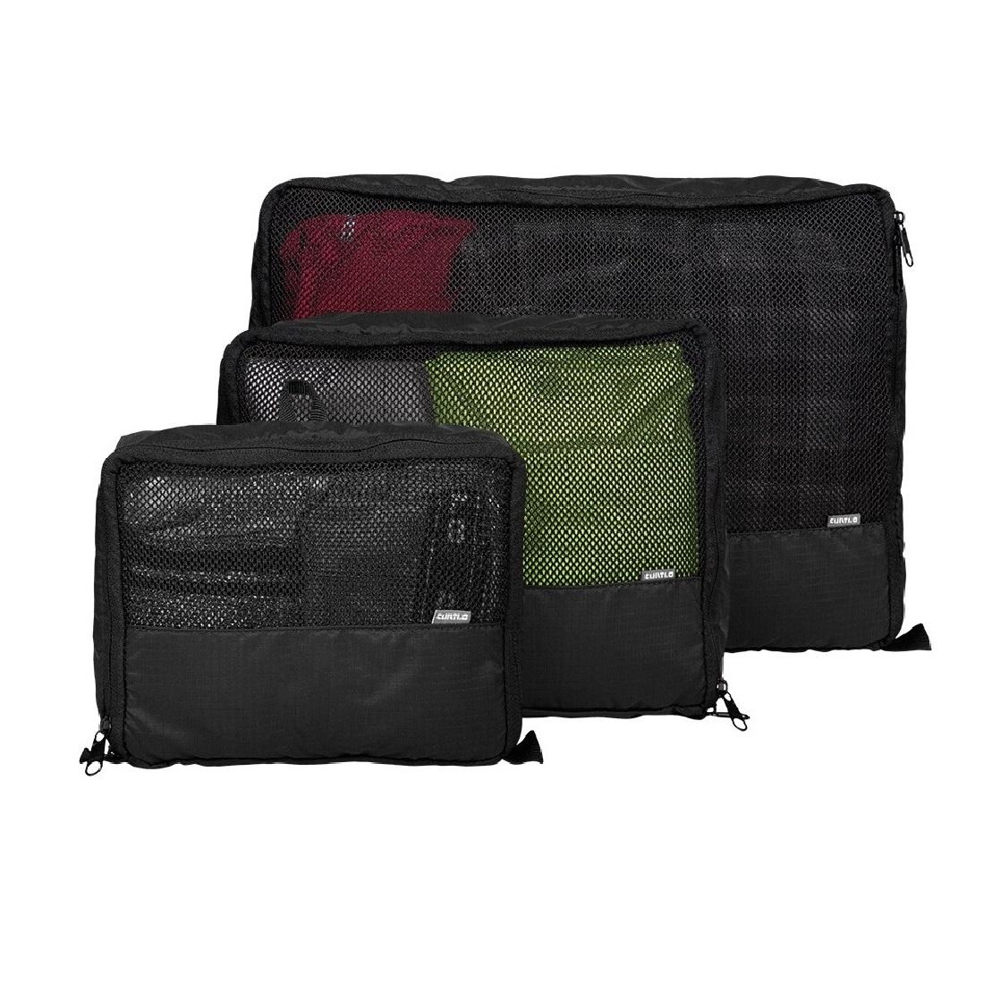 Kit De Organizadores  Mesh Organizer Trio Curtlo Preto