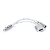 Adaptador Lightning Fone De Ouvido E Carregador Iphone 7