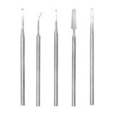 Kit Podóloga Profissional Com 5 Instrumentos Bisturi