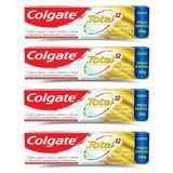 Kit 4 Cremes dental Colgate Total 12 Anti-Tártaro 180g