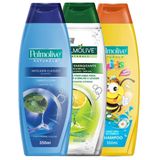 Kit Shampoo: Detox 350ml +  Anticaspa Classic 350ml + Naturals Kids 350ml