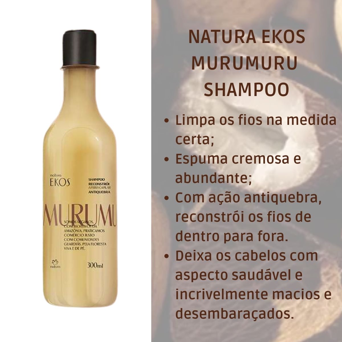 Kit Natura Ekos Shampoo+condicionador Murumuru Reconstrução - Carrefour