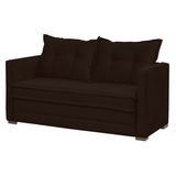 Sofa Cama 02 Lugares Londres Suede Tabaco D'monegatto