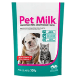 Pet Milk 300g Substitui Leite Gatos Cães Filhotes C/ Dosador