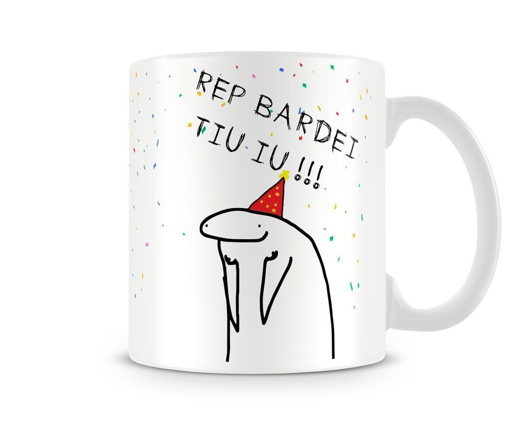 Caneca Meme Boneco Palito Aniversário Rep Bardei - Carrefour