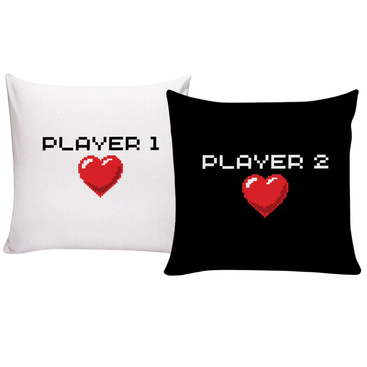 Kit 2 Almofadas Decorativas Para Sofá 40x40 Player 1 E 2