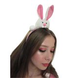 Tiara Coelho Páscoa Pelúcia Acessorio Carnaval Halloween Zumbi Terror