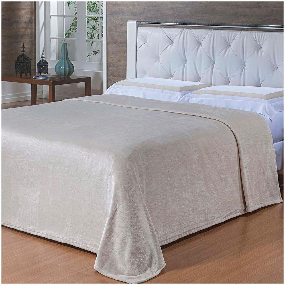 Cobertor Queen Toque De Seda Marfim 2,20x2,40m - Niazitex Menor preço em Cobertor Queen Toque De Seda Marfim 2,20x2,40m - Niazitex