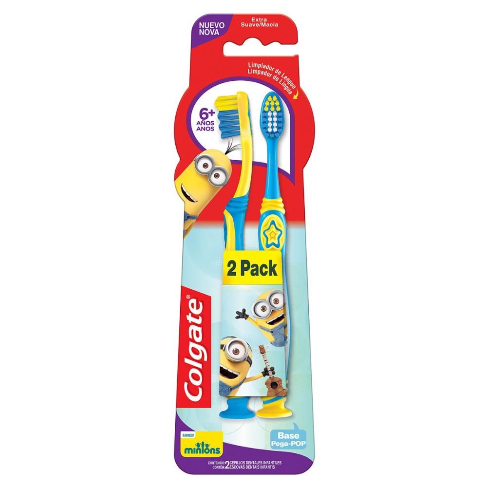 Escova Dental Colgate Smiles Minions 6+ Anos 2 Unidades