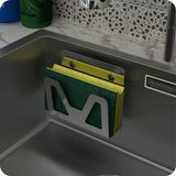 Porta Esponja De Pia Inox Com Ventosa Suporte Bucha Elg