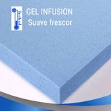 Pillow Top Viscoelástico Nasa Gel Cristais De Energia Casal