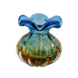 Trouxinha Vaso De Murano Cristais São Marcos - Azul E Âmbar