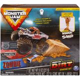 Monster Jam, Zombie Monster Dirt Starter Set, Com 8oz De Monster Dirt E Oficial 1:64 Scale Die-cast Truck