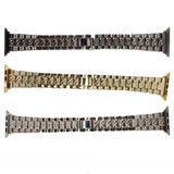 3 Pulseiras Smartwatch Pedra Strass Smartband Aço 3 Elos
