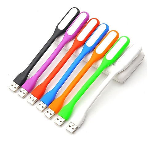 Luminária De Led Usb Luz Branca Portátil Notebook Fonte Cel