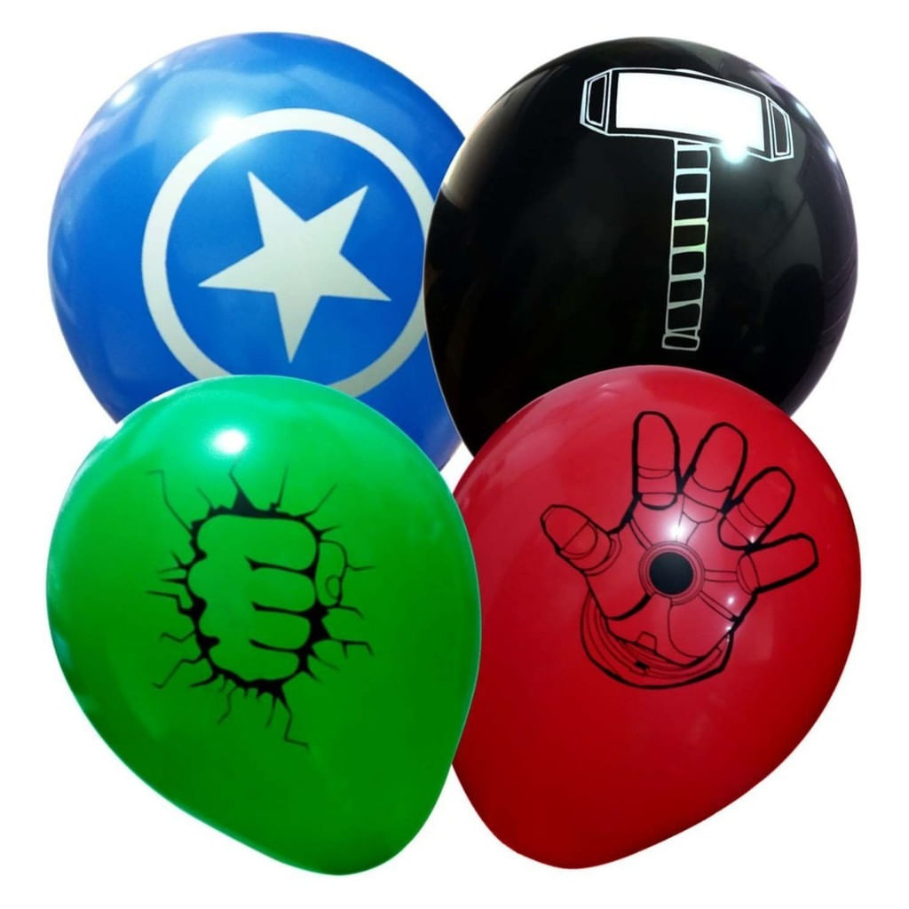 Bexiga Balão Decorado 11" Diversos Temas P/ Decoração De Festa C/ 25 Unidades