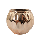 Vaso Rose Gold Gota 7x9x9cm Vasinho Cachepot Redondo