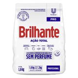 Lava Roupas E Limpador Em Pó Sem Perfume Brilhante Ação Total Pro 1,6kg