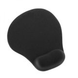 Mouse Pad Gel com Apoio Descanso de Pulso Médio Preto