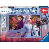 Ravensburger Disney Frozen 2 Frosty Adventures 2 X 24 Peça Quebra-cabeça Para Crianças - Conjunto De Valor De 2 Quebra-cabeças Em Uma Caixa - Cada Pe
