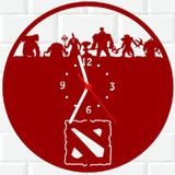 Relógio De Madeira Mdf Parede Dota Video Game Rpg V