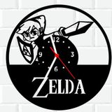 Relógio De Madeira Mdf Parede Zelda Video Game