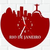 Relógio De Madeira Mdf Parede Rio De Janeiro Viagem V