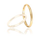 Aliança Masculina Fina De Casamento 3mm Ouro 18k -montpellier