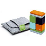8 Peças Tegu Pocket Pouch Conjunto Magnético Bloco De Madeira, Nelson