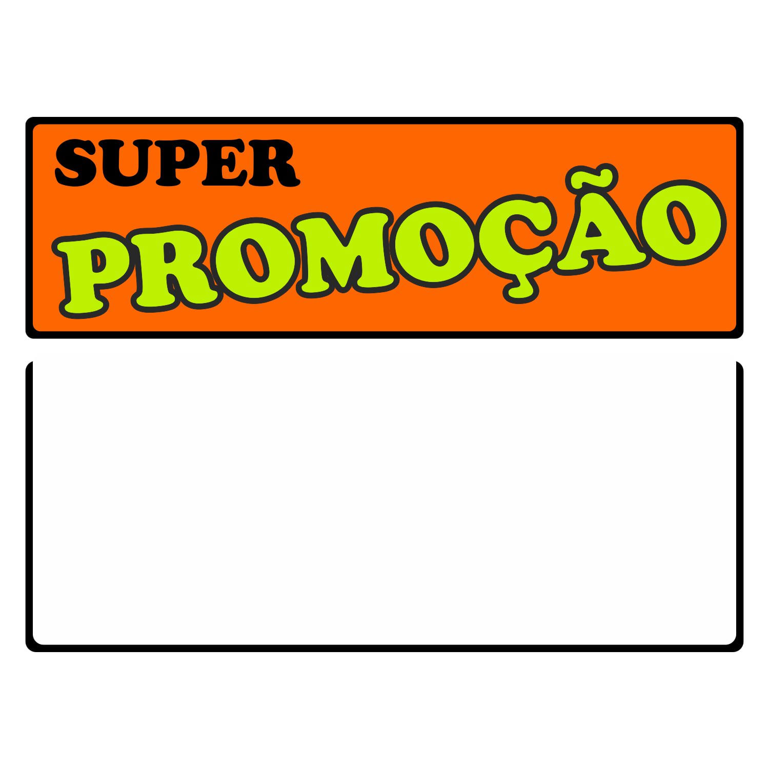 10 Placas Super Promoção Em Pvc Reutilizável E Editável 20x14cm