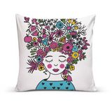 Almofada Para Sofá Sala Com Enchimento 40x40 Mulher Floral