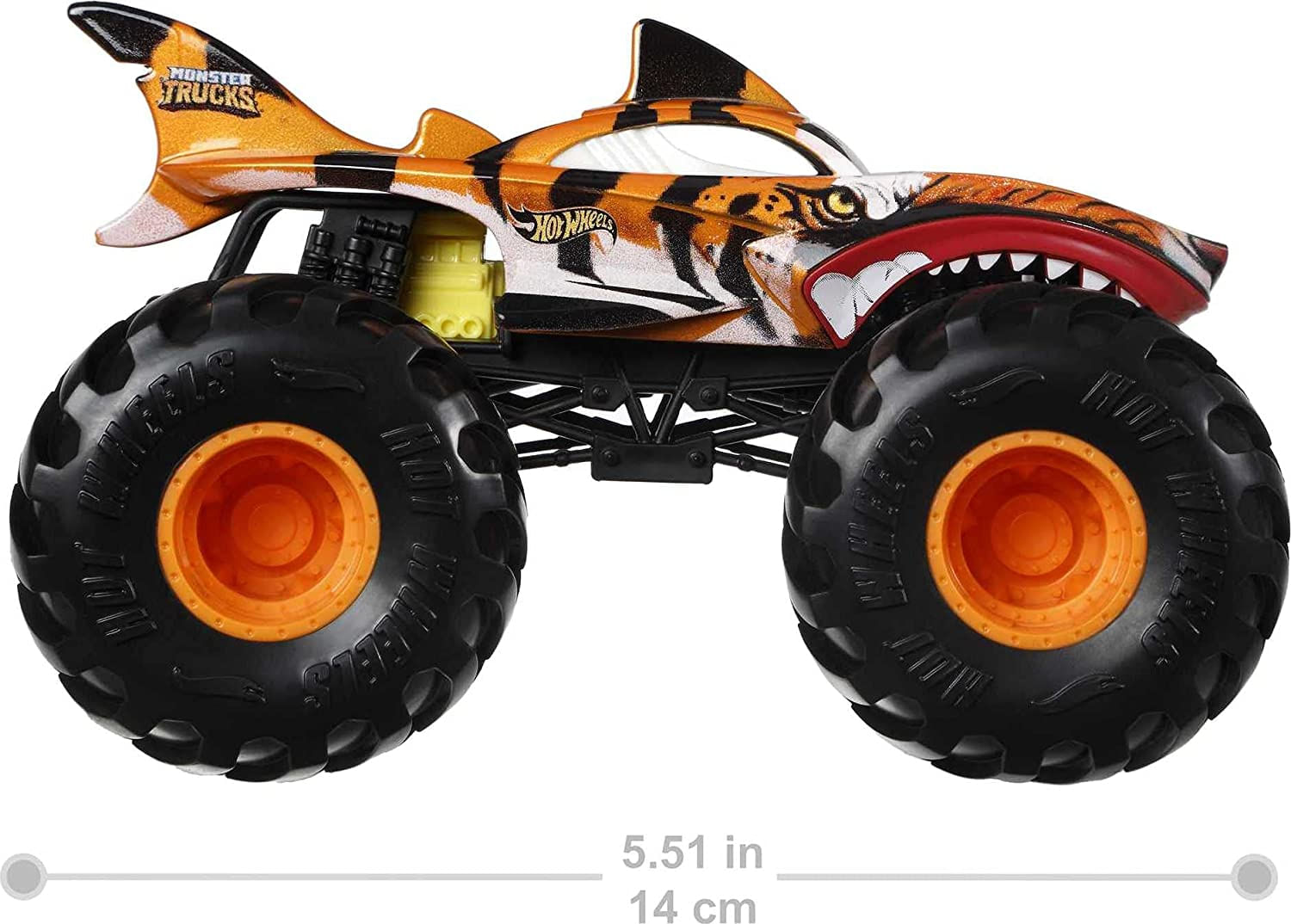 Hot Wheels Monster Trucks 1:24 Veículos Em Escala, Caminhões De Brinquedo  Metálicos Fundidos Colecionáveis Com Rodas Gigantes &, Chassi Estilizado  - Carrefour