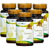 Coenzima Q10 500mg 60 Cápsulas Com Vit E Nutriblue Kit X6