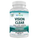 Vision Clear Luteína, Zeaxantina, Ômega 3 Dha 750mg Vegana Best Nature