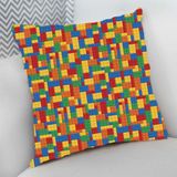 Almofada Cheia C/ Zíper Infantil Kids Estampa Desenhos Lego