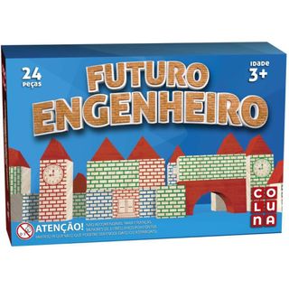 Brincando de Engenheiro c/ 53 peças Jogo de Blocos de Montar em