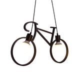 Luminaria Pendente Bicicleta Bike Preto