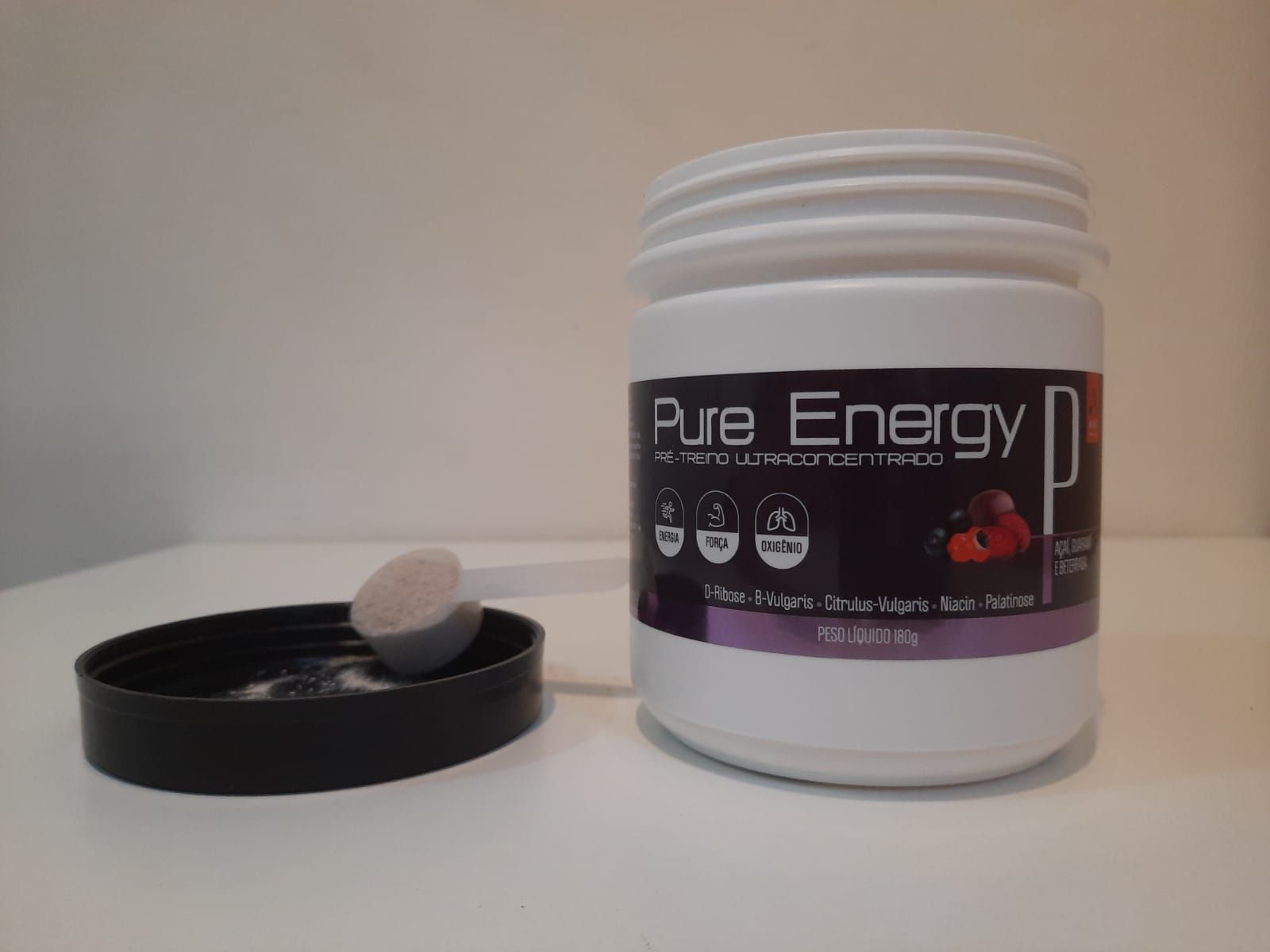 Pure Energy. Pré Treino Ultra Concentrado. Pote Com 30 Doses. Sabor ...