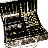 Semi Joias Kit 60 Peças Folheado A Ouro 18k Atacado Revenda Colar Brincos Anel