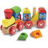 Melissa &amp, Doug Disney Mickey Mouse E Friends Wooden Stacking Train (14 Pcs)