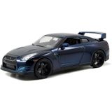 Nissan Gtr Azul Fast &amp, Furious 1:24 Diecast By Jada Toys