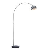 Luminária Chão Piso Arco Base Mármore 190cm Led Glee 801s-pp